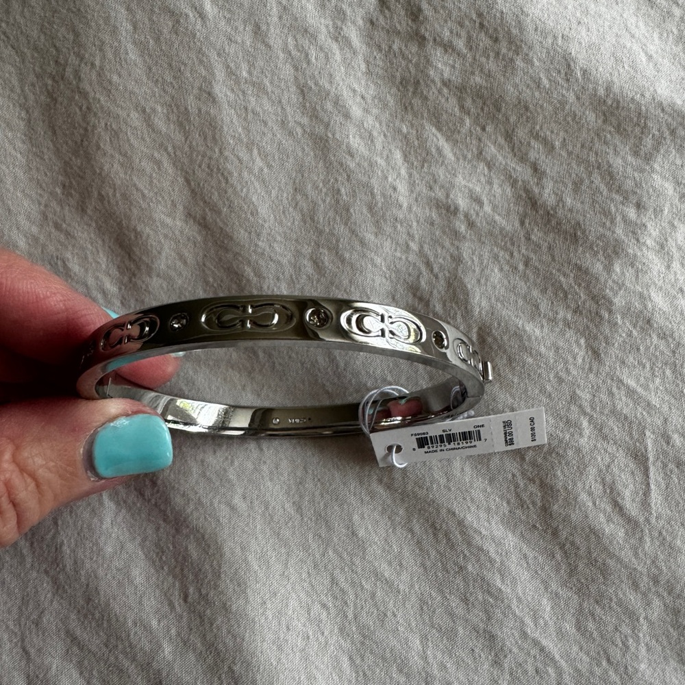 Coach Silver Studded Bracelet